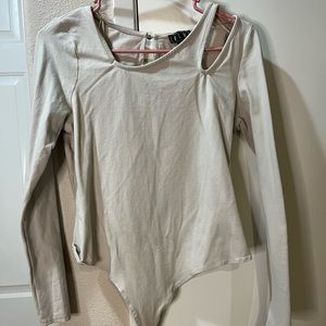 Nude bodysuit top